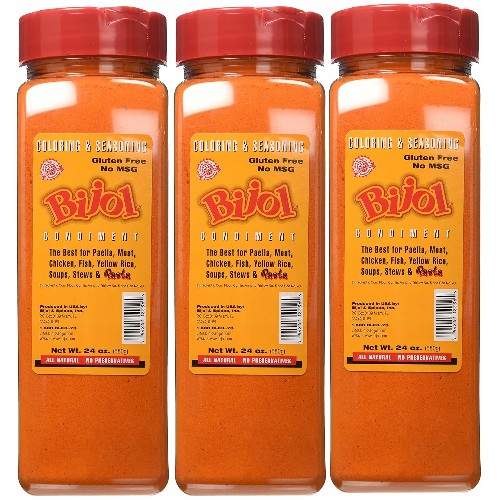 Bijol condiment and coloring. Family size 24 oz Pack of 3